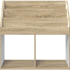 vidaXL Kinderen Boekenkast met opslag Sonoma Eiken 72,5 x 29,5 x 69 cm