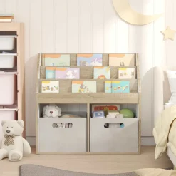vidaXL Kinderen Boekenkast met opslag Sonoma Eiken 72,5 x 29,5 x 69 cm