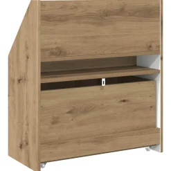vidaXL Kinderen Boekenkast met lade Artisan Eiken 60 x 29,5 x 69 cm