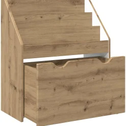vidaXL Kinderen Boekenkast met lade Artisan Eiken 60 x 29,5 x 69 cm