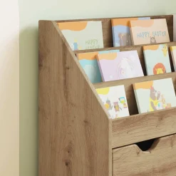 vidaXL Kinderen Boekenkast met lade Artisan Eiken 60 x 29,5 x 69 cm
