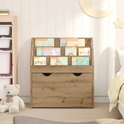 vidaXL Kinderen Boekenkast met lade Artisan Eiken 60 x 29,5 x 69 cm