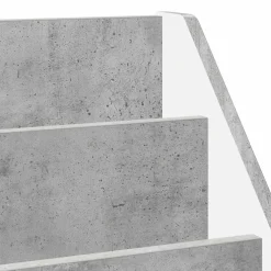 vidaXL Kinderen Boekenkast met opslag Beton Grijs 72,5 x 29,5 x 69 cm