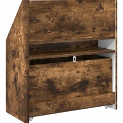 vidaXL Kinderen Boekenkast met lade Gerookt eiken 60 x 29,5 x 69 cm