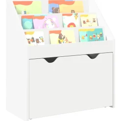 vidaXL Kinderen Boekenkast met lade Wit 60 x 29,5 x 69 cm Bewerkt hout