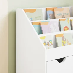 vidaXL Kinderen Boekenkast met lade Wit 60 x 29,5 x 69 cm Bewerkt hout