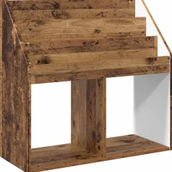 vidaXL Kinderen Boekenkast Oudhout 72,5 x 29,5 x 69 cm Bewerkt hout
