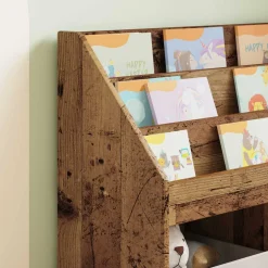 vidaXL Kinderen Boekenkast Oudhout 72,5 x 29,5 x 69 cm Bewerkt hout