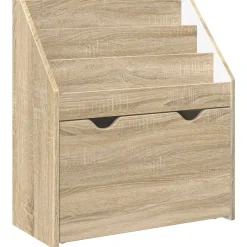 vidaXL Kinderen Boekenkast Sonoma Eiken 60 x 29,5 x 69 cm Bewerkt hout