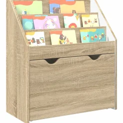 vidaXL Kinderen Boekenkast Sonoma Eiken 60 x 29,5 x 69 cm Bewerkt hout