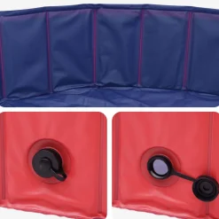 vidaXL Kinderen Zwembad Ø 160 x 30 cm Rond voor Rood en blauw