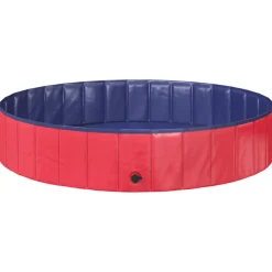 vidaXL Kinderen Zwembad Ø 160 x 30 cm Rond voor Rood en blauw