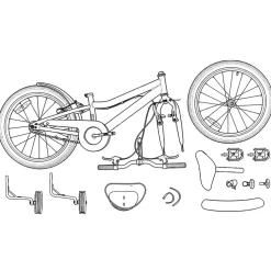 vidaXL Kinderfiets 12 Inch voor 2-4 jaar oud Lichtroze