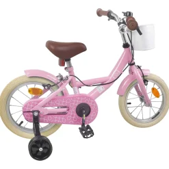 vidaXL Kinderfiets 12 Inch voor 2-4 jaar oud Lichtroze
