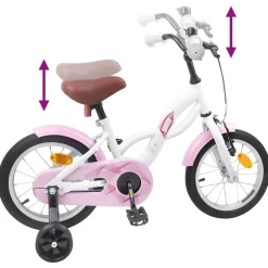 vidaXL Kinderfiets 12 Inch voor 2-4 jaar oud Wit