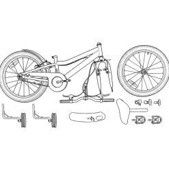 vidaXL Kinderfiets 12 Inch voor 2-4 jaar oud Lichtroze