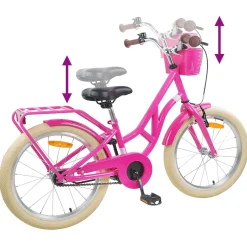 vidaXL Kinderfiets 20 Inch voor 6-11 jaar oud Donkerroze