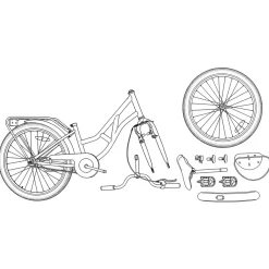 vidaXL Kinderfiets 20 Inch voor 6-11 jaar oud Zwart