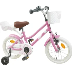 vidaXL Kinderfiets 12 Inch voor 2-4 jaar oud Lichtroze