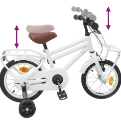 vidaXL Kinderfiets 12 Inch voor 2-4 jaar oud Wit