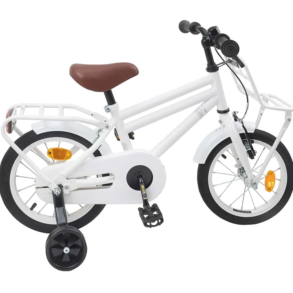 vidaXL Kinderfiets 12 Inch voor 2-4 jaar oud Wit