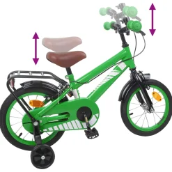 vidaXL Kinderfiets 12 Inch voor 2-4 jaar oud Groen