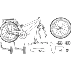 vidaXL Kinderfiets 12 Inch voor 2-4 jaar oud Groen