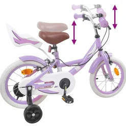 vidaXL Kinderfiets 12 Inch voor 2-4 jaar oud Paars