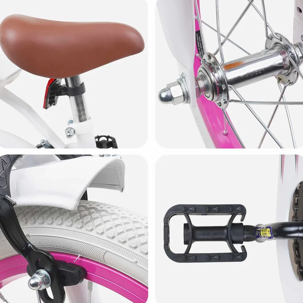 vidaXL Kinderfiets 12 Inch voor 2-4 jaar oud Wit