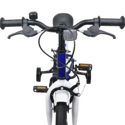 vidaXL Kinderfiets 12 Inch voor 2-4 jaar oud Blauw Wit
