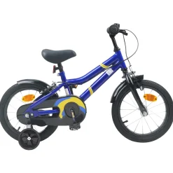 vidaXL Kinderfiets 12 Inch voor 2-4 jaar oud Blauw en Zwart
