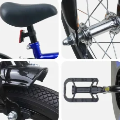 vidaXL Kinderfiets 12 Inch voor 2-4 jaar oud Zwart