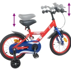 vidaXL Kinderfiets 12 Inch voor 2-4 jaar oud Rood