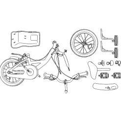 vidaXL Kinderfiets 12 Inch voor 2-4 jaar oud Paars