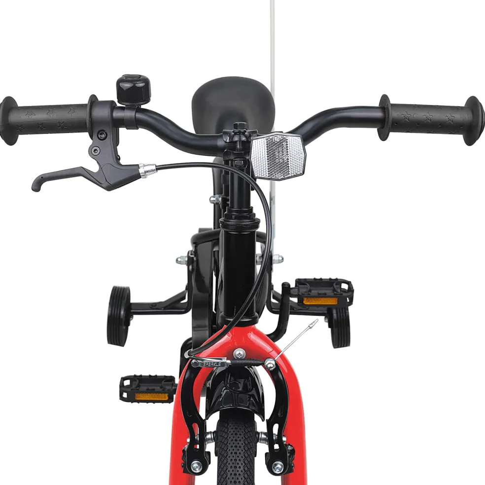 vidaXL Kinderfiets 12 Inch voor 2-4 jaar oud Zwart