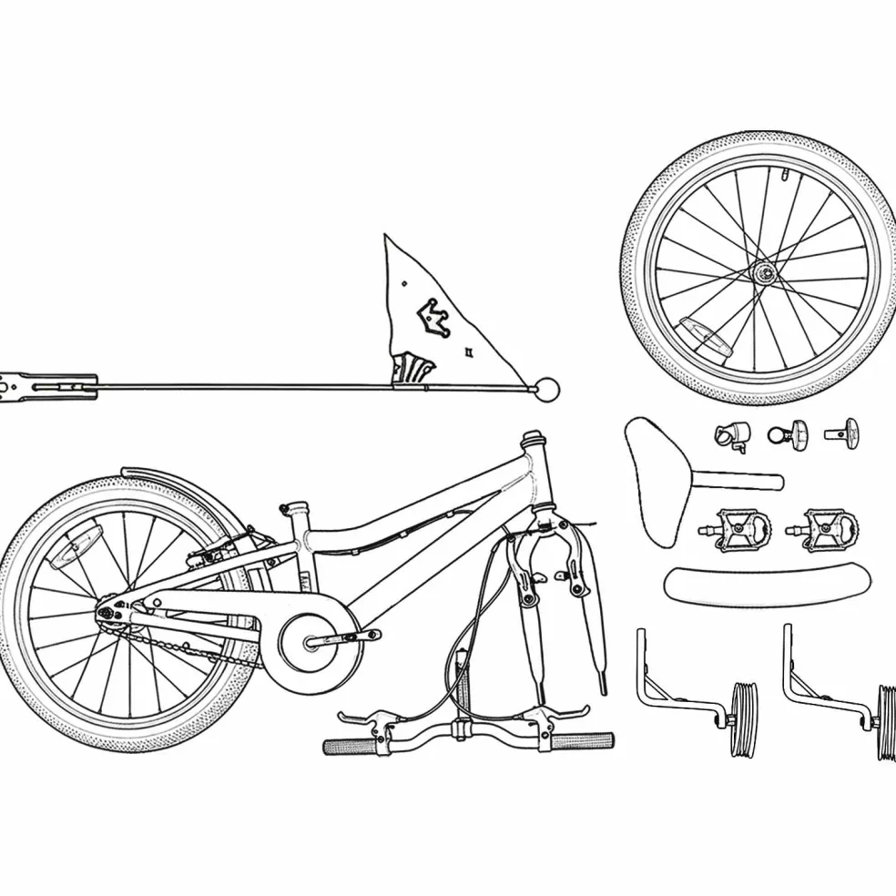 vidaXL Kinderfiets 12 Inch voor 2-4 jaar oud Zwart