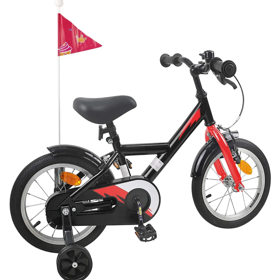 vidaXL Kinderfiets 12 Inch voor 2-4 jaar oud Zwart