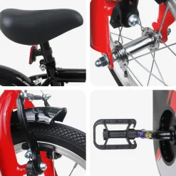 vidaXL Kinderfiets 12 Inch voor 2-4 jaar oud Zwart