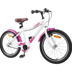 vidaXL Kinderfiets 18 Inch voor 5-7 jaar Roze