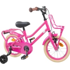 vidaXL Kinderfiets 12 Inch voor 2-4 jaar oud Donkerroze