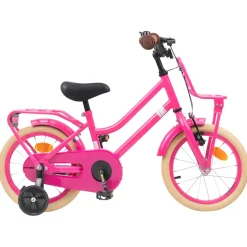 vidaXL Kinderfiets 12 Inch voor 2-4 jaar oud Donkerroze