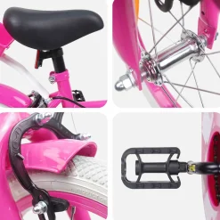 vidaXL Kinderfiets 12 Inch voor 2-4 jaar oud Roze