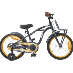 vidaXL Kinderfiets 16 Inch voor 4-6 jaar oud Donkergrijs