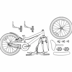vidaXL Kinderfiets 12 Inch voor 2-4 jaar oud Lichtroze