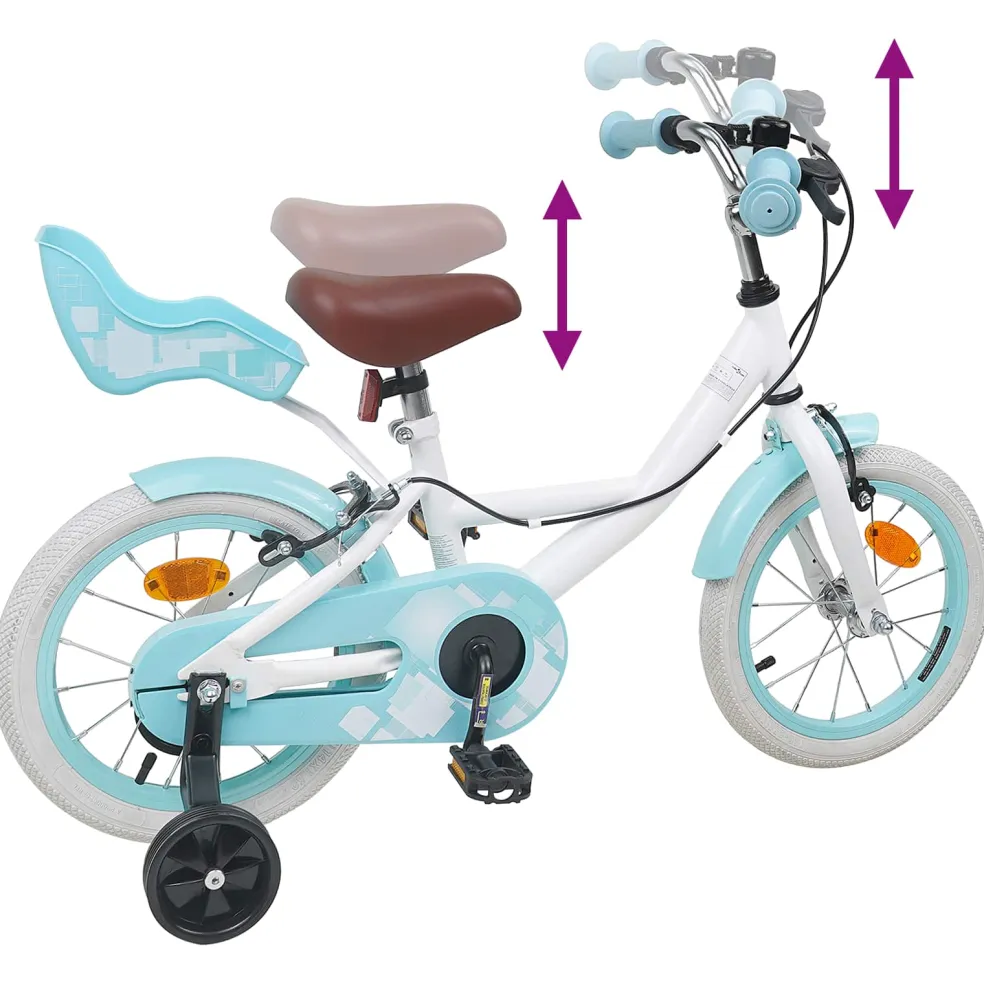 vidaXL Kinderfiets 12 Inch voor 2-4 jaar oud Wit