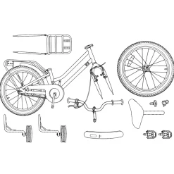 vidaXL Kinderfiets 12 Inch voor 2-4 jaar oud Wit