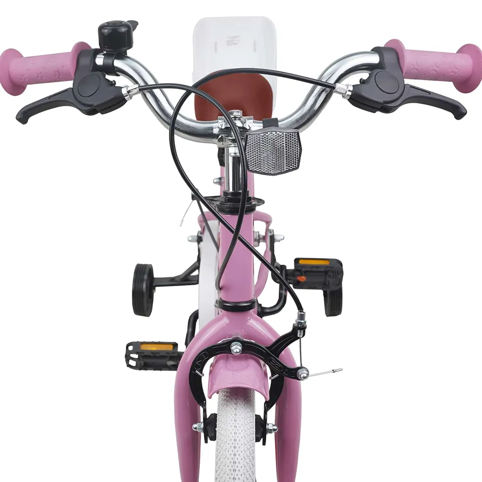 vidaXL Kinderfiets 12 Inch voor 2-4 jaar oud Lichtroze
