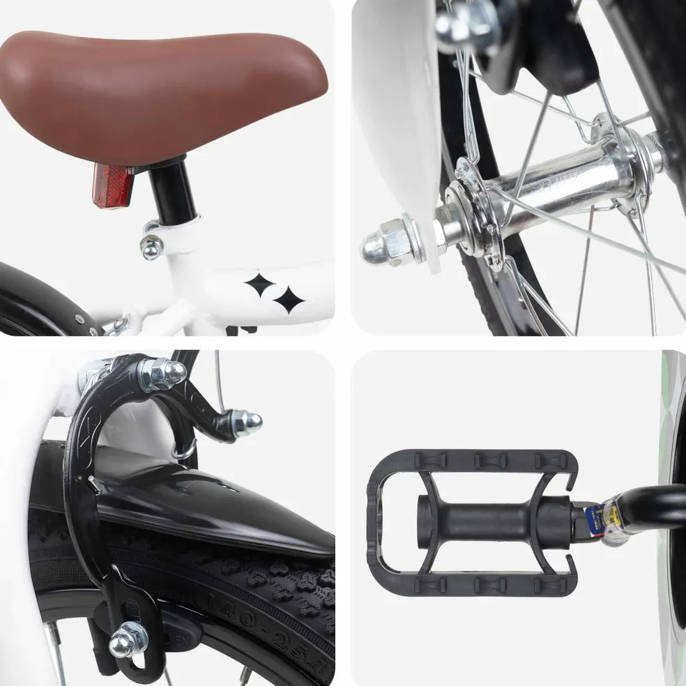 vidaXL Kinderfiets 12 Inch voor 2-4 jaar oud Wit