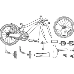vidaXL Kinderfiets 12 Inch voor 2-4 jaar oud Wit