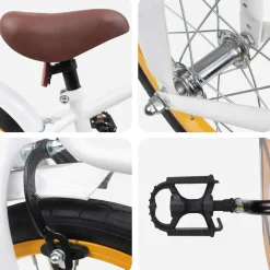 vidaXL Kinderfiets 16 Inch voor 4-6 jaar oud Wit